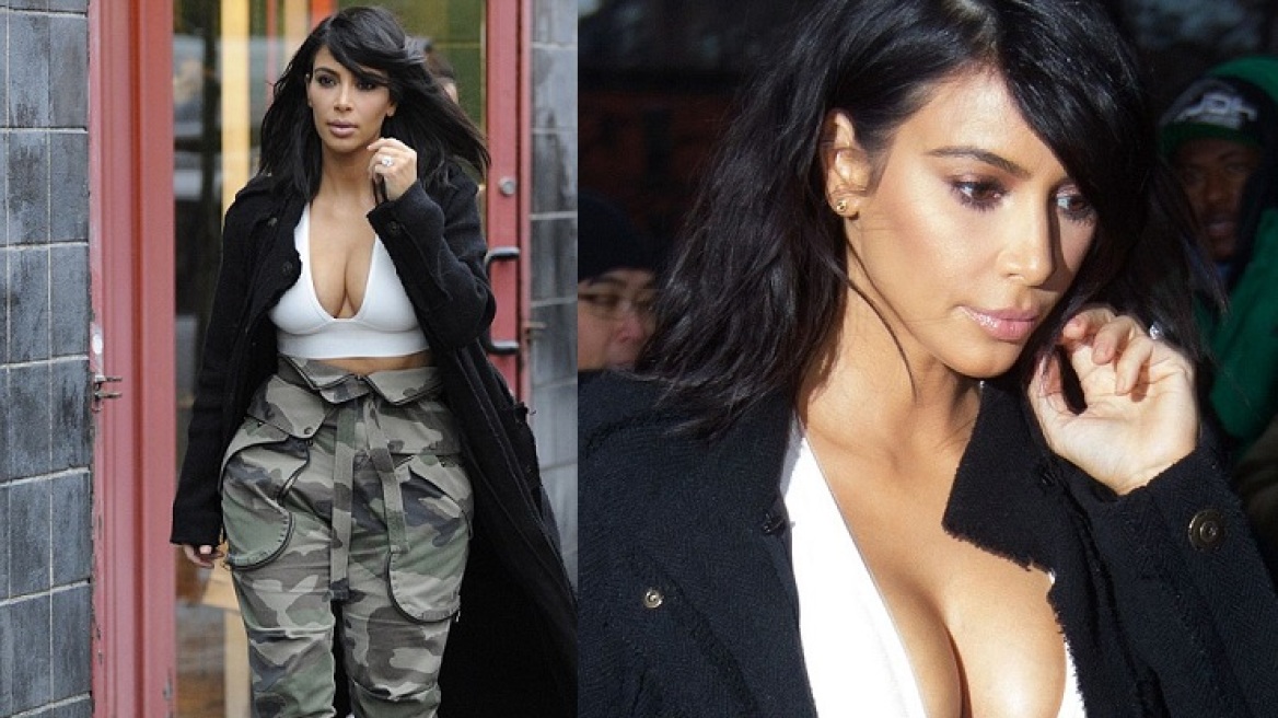 Kim Kardashian: Μα καλά δεν κρυώνει;